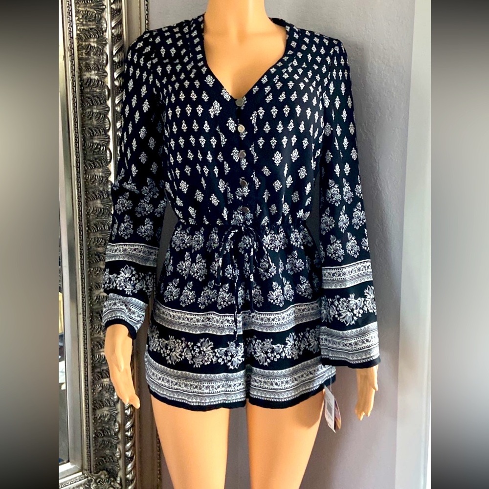 NWOT Bebop Bohemian style romper sz small